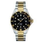 Grovana Key West Two Tone Stainless Steel Black Dial Automatic Diver's