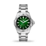 Tag Heuer Aquaracer Professional Date Sunray Brushed Green Dial Automatic Diver's