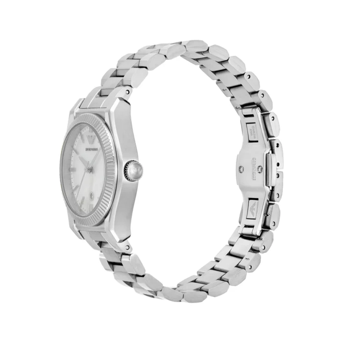 Emporio Armani Stainless Steel Mother Of Pearl Dial Quartz - Image 2