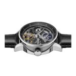 Ingersoll The Jazz Sun and Moon Phase Leather Strap Skeleton Silver - Image 2