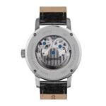 Ingersoll The Jazz Sun and Moon Phase Leather Strap Skeleton Silver - Image 3