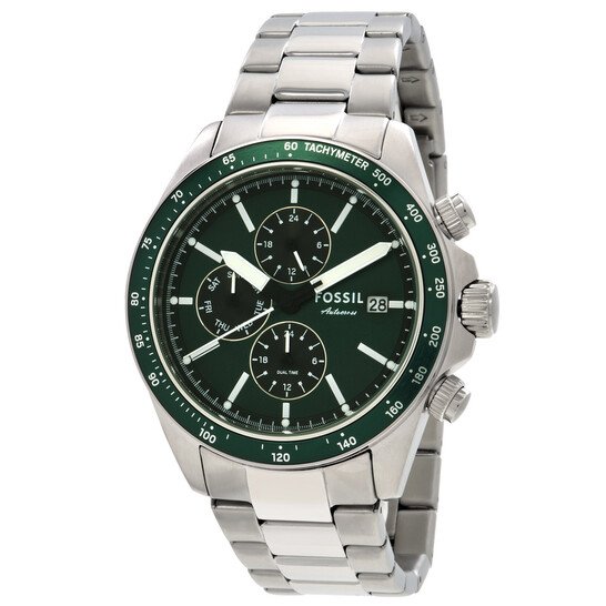 fossil-autocross-multifunction-quartz-green-dial-watch-fs6127 Fossil Autocross Multifunction Stainless Steel Green Dial - Image 1